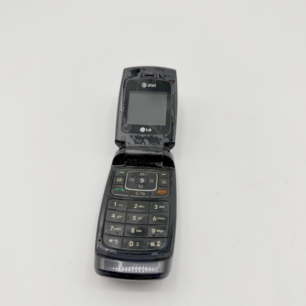 LG GU295 AT&T Flip Phone Black Camera 3G Cellular Device with Charger